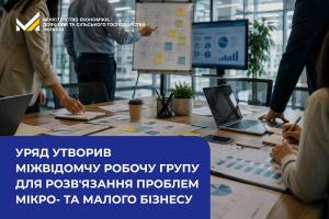 До основних завдань нової групи входить збір та опрацювання пропозицій від підприємців