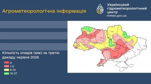 У третій декаді червня погодні умови в Україні були нерівномірними