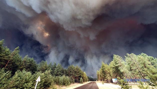 На Луганщині вогонь охопив близько 9,3 тис. га землі