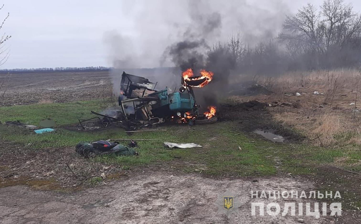 На Чернігівщині на протитанковій міні підірвався трактор