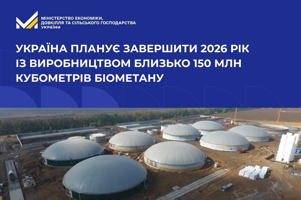 Ключовим напрямком розвитку галузі стане експорт біометану до країн Європейського Союзу. 